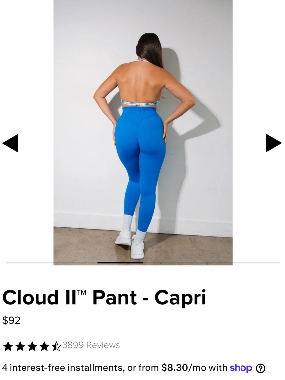 Vitality Cloud ll Capri - 3 piece workout set - Picture 6 of 6